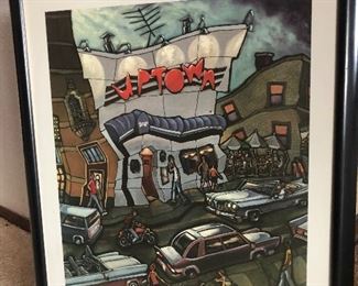 Uptown framed poster