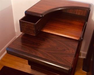 With pull-out surface & small drawer at top 
