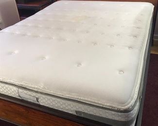 Serta queen size pillow top mattress & box spring (nightstand is for sale - bed frame is NOT)