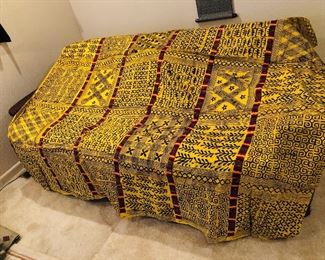 Huge piece of African fabric - approx. 7 x 11 ft. 
