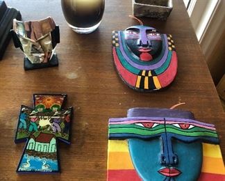 Chocolate glassybaby, colorful decor