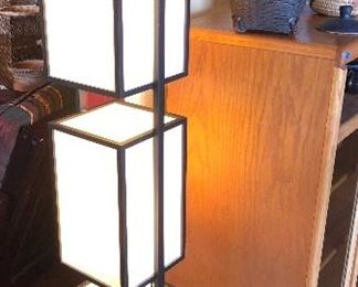 Japanese style floor lamp, Japanese ikebana basket 