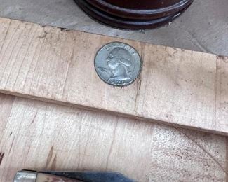 close up view  - and pocket knife 