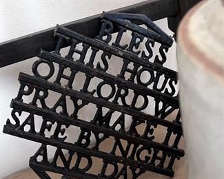 Metal trivit  - "Blass this house oh Lord we pray make it safe by night and day