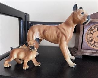 2 Vtg. plastic Boxers figurines 