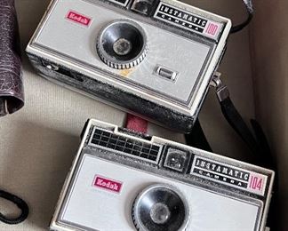 2 Vtg. Kodak Instamatic 104 camera 
