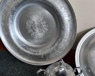 Vtg. Hammered aluminum tray