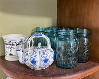 Three, Four or maybe even five dozen Blue Ball jars, just in time for your garden flowers 
