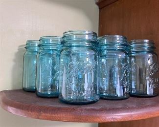 Three, Four or maybe even five dozen Blue Ball jars, just in time for your garden flowers 