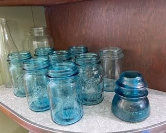 Three, Four or maybe even five dozen Blue Ball jars, just in time for your garden flowers 