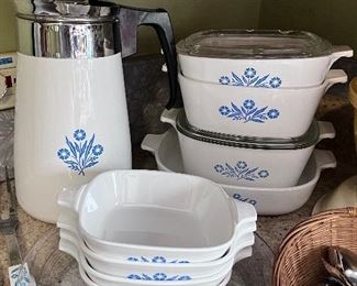 Lots of Great  Corning Ware Blue Cornflower 