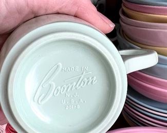 Vtg. Boonton Melmac coffee cups