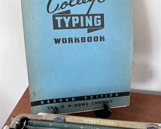 Vtg. Collage typing workbook 