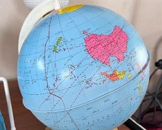 Vintage globe with horoscope base