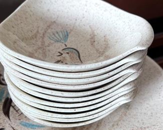  Bob White, Red Wing Quail Lug handle vegetable bowls. WILL NOT BE DISCOUNTED 