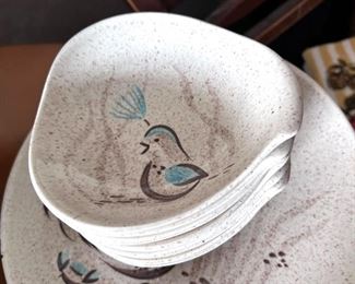  Bob White, Red Wing Quail Lug handle vegetable bowls.  WILL NOT BE DISCOUNTED 