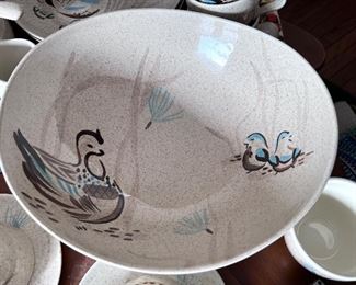  Bob White, Red Wing Quail Large 12" serving bowl WILL NOT BE DISCOUNTED 