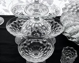 Vtg. Fostoria American pattern - dessert cups 