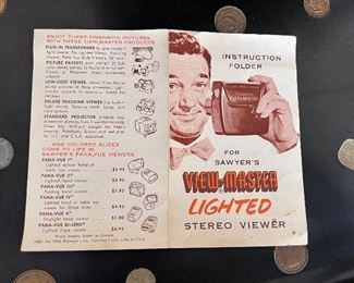 papers for the View Master 