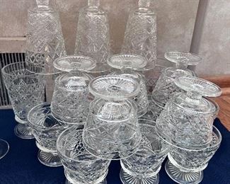 Vtg. Hazel Atlas Big Top 8 oz.  &  sherbet glasses