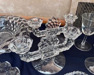 Vtg. Fostoria candle sticks 