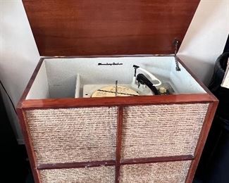 Vtg. Zenith Stromberg Carlson  High Fidelity record player console 