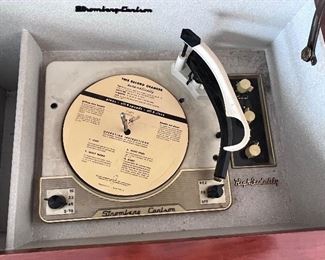 Vtg. Zenith Stromberg Carlson  High Fidelity record player console 