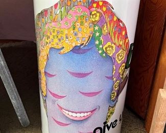Vtg. Kim Whitesides 7-UP garbage can - Give Un to others - in Great condition!