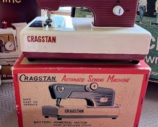Vtg. Cragstan automatic sewing machine w/box