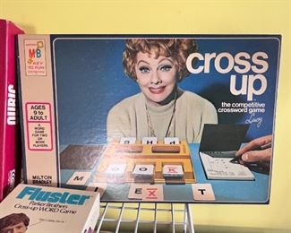 Vtg. Crosswood Cross Up game w/Lucille Ball 