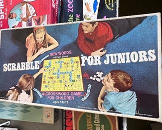 Vtg. Scrabble For Juniors    game