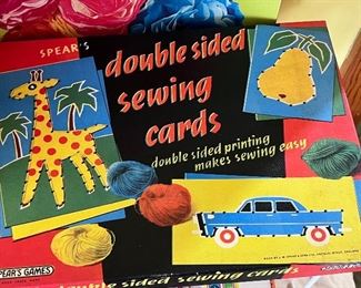 Double sided sewing cards