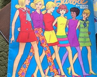 Used Barbie sticker book 
