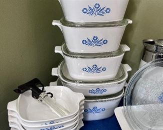 Lots of Great  Corning Ware Blue Cornflower 