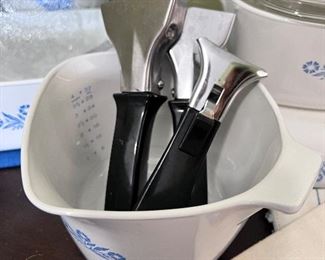 Lots of Great  Corning Ware Blue Cornflower - handles 