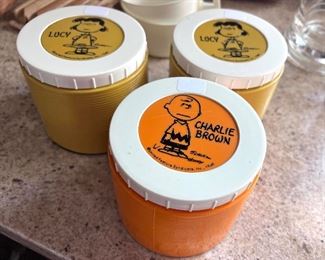 Peanuts - Charlie Brown and Lucy - Thermos King-Seeley