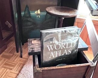 Oxford New Concise World Atlas - Indispensable - Today and shoe shine box