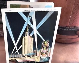 LOTS of excellent condition Chicago Worlds Fair post cards