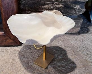 Open faced shell w/brass holder