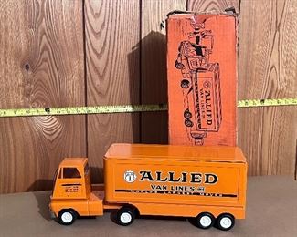 Vtg. pressed steel 1970's Mini Tonka No. 98 Allied Van Lines truck - near mint w/box