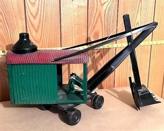 Vtg. Marion pressed steel Steam Shovel -- Little Jim JC Penny Inc. Plaything
