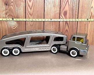 1 of 2 Vtg. pressed steel Structo Auto Carriers