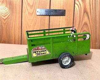 Vtg. pressed steel Ny-Lint Farms trailer