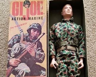 Vtg. 1964 GI Joe Action Marine by Hasbro w/original box