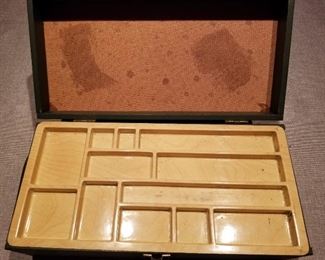 Vtg G.I. JOE Footlocker wooden box - Name, Rank, Serial No. -- 13.5"