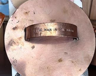 3 pc set-2 cookies cutters and book - Large Martha Stewart "The Man In The Moon" copper cookie cutter w/Martha Stewart's cookbook