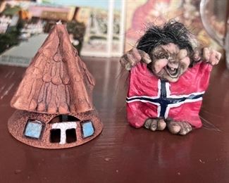 Scandinavian Troll w/Norwegian Flag