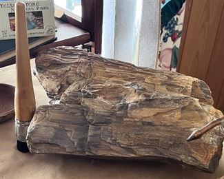 1 of 2 Petrified logs