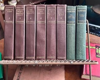 6 - J. M. Barrie Scribners books - & 2 - O. Henry Authorized Edition books