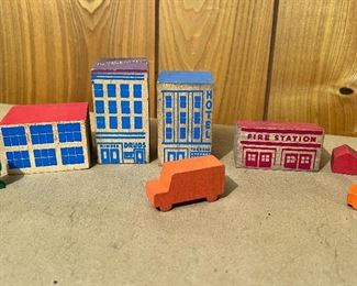 Vtg. wood building blocks